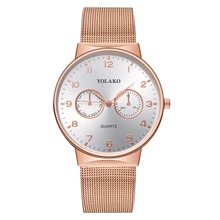 2019 Mens Watches Top Brand Luxury Waterproof Rose Gold Mesh Quartz Watch Male Business Simple Wristwatch Relogio Masculino Y223