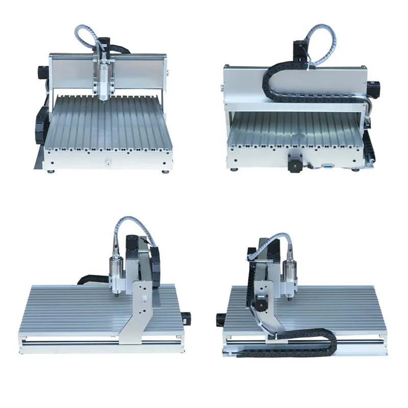 Бесплатный Налоговый России! CNC 6090 фрезерный гравировка машина для ПВХ ABS PCB Алюминий 2200 Вт 4 оси дерева маршрутизатор 2.2KW 3 оси
