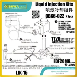 Впрыска жидкости Наборы обеспечивают прекрасное решение для охлаждения винтовые компрессоры высокой температуры тепловой насос
