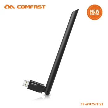 

New ARRIVAL Free driver usb wireless PC network card COMFAST 150Mbps Mini wifi adapter with 6dBi antenna WPS one key encryption