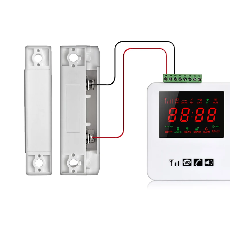 

MC-31 10Pcs Wired Door Window Sensor Magnetic Switch for KERUI Home Alarm System Detector Door Close NC