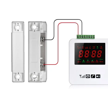 MC-31 10Pcs Wired Door Window Sensor Magnetic Switch for KERUI Home Alarm System Detector Door Close NC smarsecur mc 38 wired door window sensor magnetic switch home alarm system detector door open remider nc normally closed