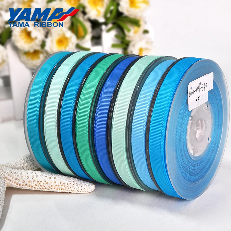 YAMA 50 57 63 75 89 100 мм 100 ярдов/партия Blue Series, атласная лента для платье своими руками аксессуар дом ленты