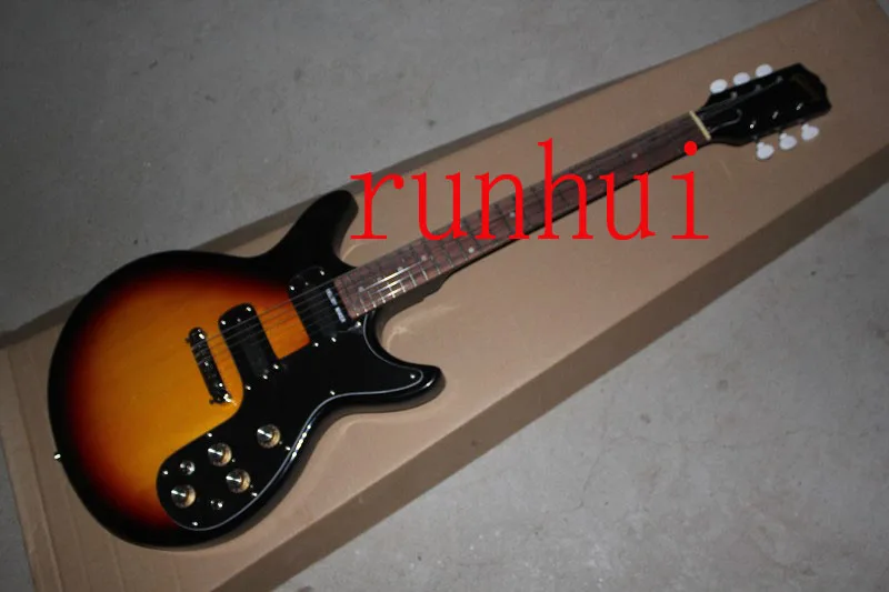 Лучший завод Красное дерево тела Гитары GB Melody Maker Sunburst Электрогитара в