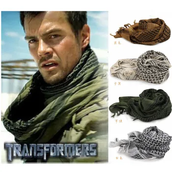 

Army Military Tactical Arab Shemagh KeffIyeh Cotton Shawl Scarves Camping Paintball Head Scarf Face Mesh Desert Wrap Bandanas