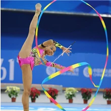 Ruban de danse de 4M en Polyester coloré, 1 pièce, banderole de Ballet de gymnastique artistique et rythmique
