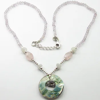 

Multishapes MULTISTONES Necklace 18.5" ! Gift For Mother