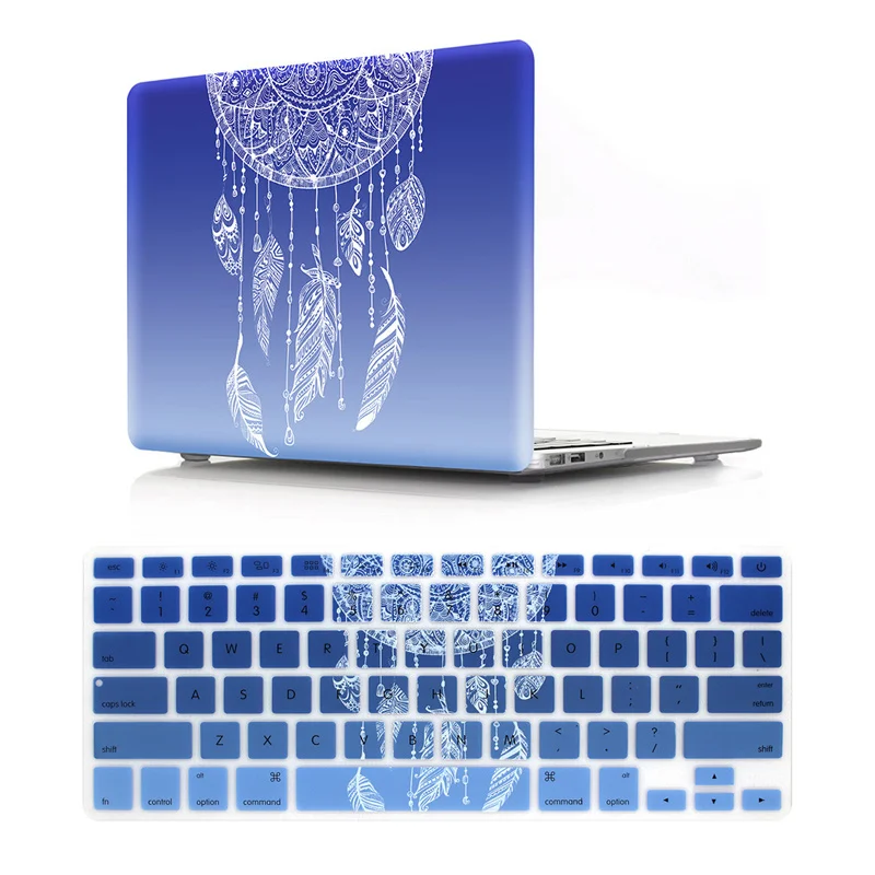 HD шаблон жесткий чехол для ноутбука для MacBook Air Pro retina 12 13 15 15,4 13,3 дюймов с крышкой клавиатуры для Air 13 A1466 A1932 - Цвет: Pattern M