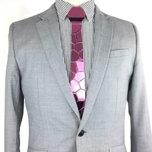 Пурпурный зеркальный резной камень Форма Акриловые модные галстуки