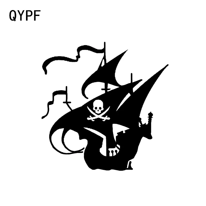 

QYPF 13*13.2CM Interesting Marine Ship Sailboat Ocean Sailing Decor Car Sticker Vinyl Graphic Silhouette Accessories C16-1127
