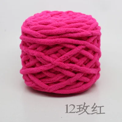 1 шт = 100 г thick cotton yarn Мягкая теплая толстая шерсть ледяная пряжа молочный хлопок линия грубой шерсти вязание крючком Пряжа ручной вязки пряжа для шарфа обувь свитер - Color: 12