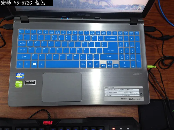 15 дюймов Силиконовая клавиатура для ноутбука Обложка для acer Aspire V5-572G V5-572 V5-573G VN7-591G V15 V5 572g V5-571PG V5-571G