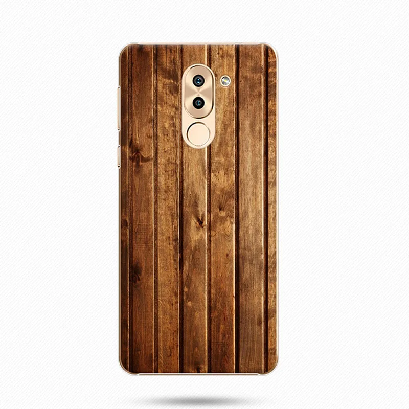 Жесткий 5 дюймов для Huawei Honor 6X Honor6X 6 X Casex Purecolor Новый Модный чехол с деревянной
