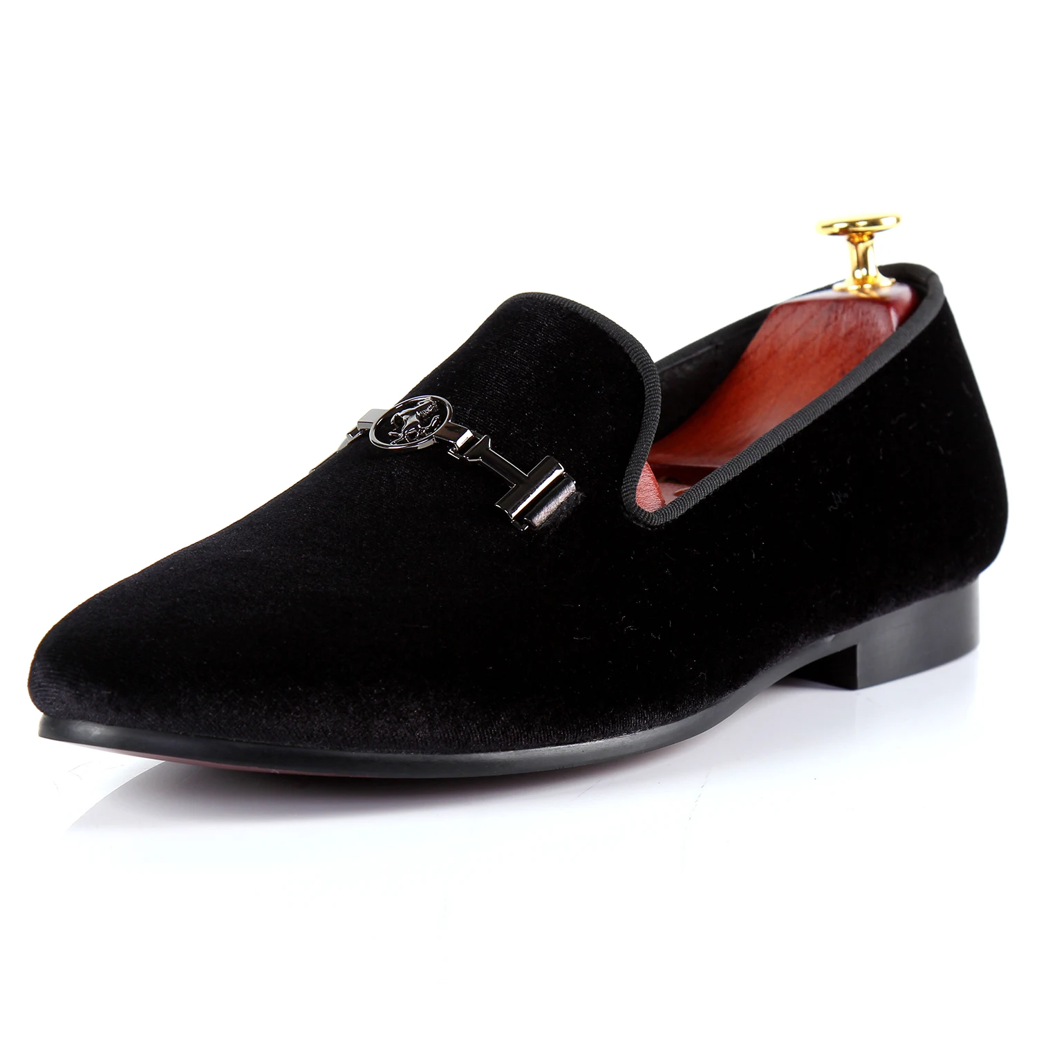 Harpelunde Men Formal Shoes Horsebit Wedding Shoes Burgundy Velvet Loafers  Size 7-14 - Men's Dress Shoes - AliExpress