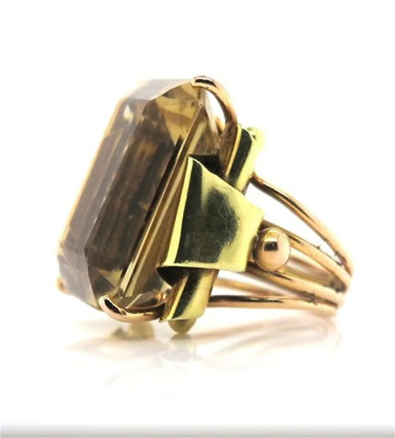 Элегантное для свадьбы помолвки, кольца, Крутое желтое кольцо в стиле ...