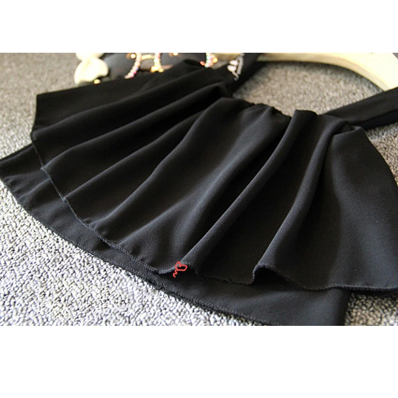 فكاهة الدب الاطفال الملابس أزياء الصيف الفتيات مجموعة ملابس الأزياء الشيفون حبال lothes + سروال مخطط الفتيات الأطفال الملابس