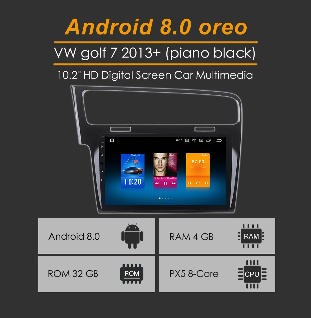 Sale Android 9.0 radio car stereo multimedia for VW Golf 7 2013 2014 2015 2016 2017 with 10.2" Display Bluetooth GPS Navigator 2 Sale Android 9.0 radio car stereo multimedia for VW Golf 7 2013 2014 2015 2016 2017 with 10.2" Display Bluetooth GPS Navigator 2