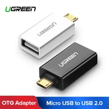 Ugreen OTG кабель Micro USB Мужской к USB 2,0 Женский OTG адаптер конвертер для samsung Galaxy S7 Galaxy Note 5 Galaxy Tab 3 планшет