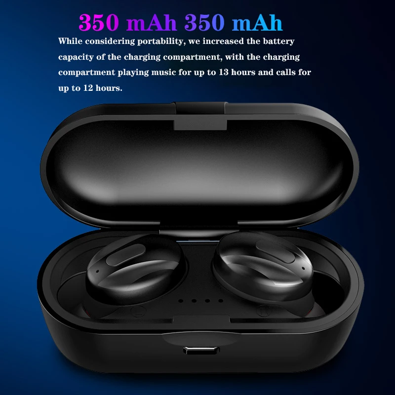 

XG-13 TWS Bluetooth 5.0 Headphones Mini Wireless Headphones Sports Stereo Headphones with Microphone