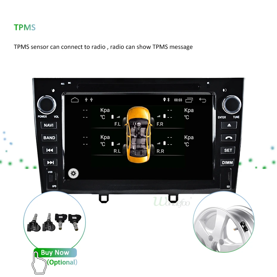 Top DSP 4G Android 9.0 2 DIN Car DVD Player for Peugeot 408 308 308SW GPS Navigation Stereo Radio Multimedia HD Screen AV Output PC 3