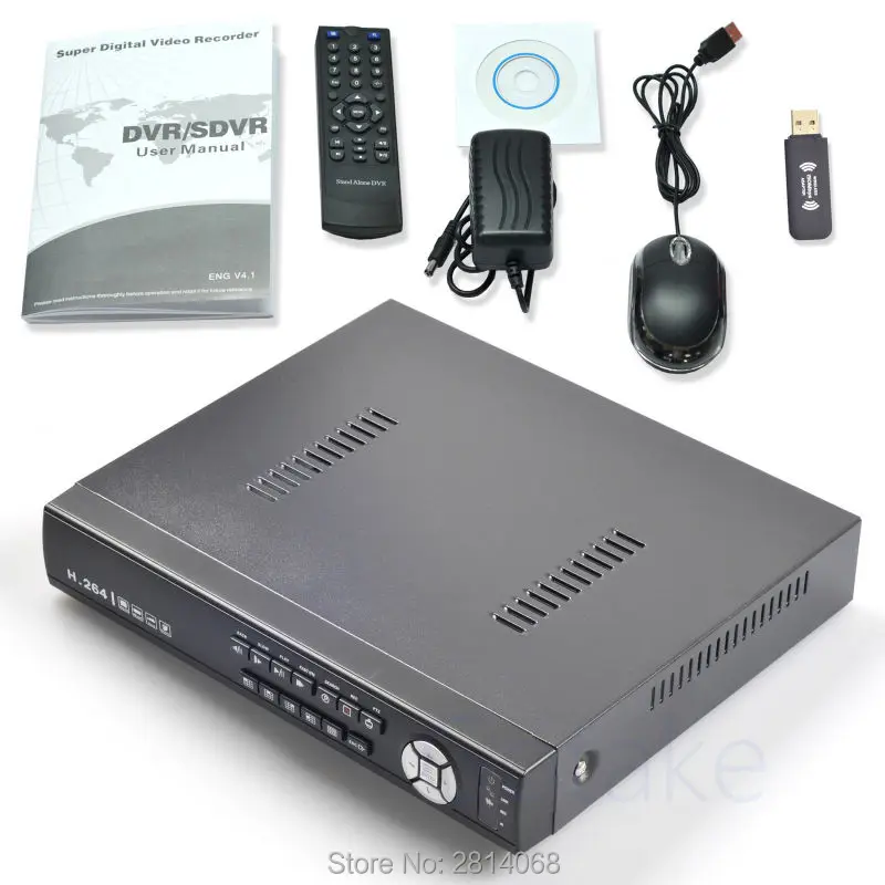 8ch Hybrid DVR NVR Беспроводной сетевой адаптер Регистраторы облако P2P SDVR для IP Камера HD