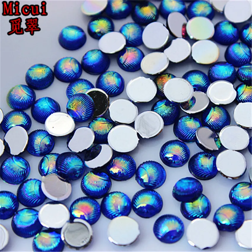 Micui 100pcs 6mm Colorful Round Acryl Non Hot Fix Rhinestones Crystal Nail Art For Appliques Wedding DIY Craft MC49 | Дом и сад