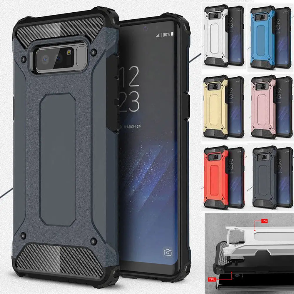 Luxury Hybrid Durable Armor Phone Case For Samsung S9 S8 Plus S7 S6 Edge S5 Tough Double Layer Shockproof Protect Cover |