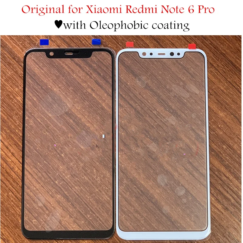 Для Xiaomi Redmi Note 6 Pro сенсорный экран со стеклянной панелью Панель переднее внешнее стекло Замена частей ремонт