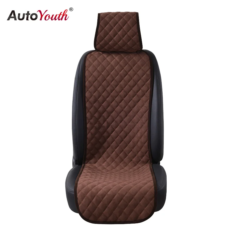 

AUTOYOUTH High Quality Breathable Cotton Car Seat Cushion Comfortable Automobiles Seat Covers Car Interior Accessories Coffee