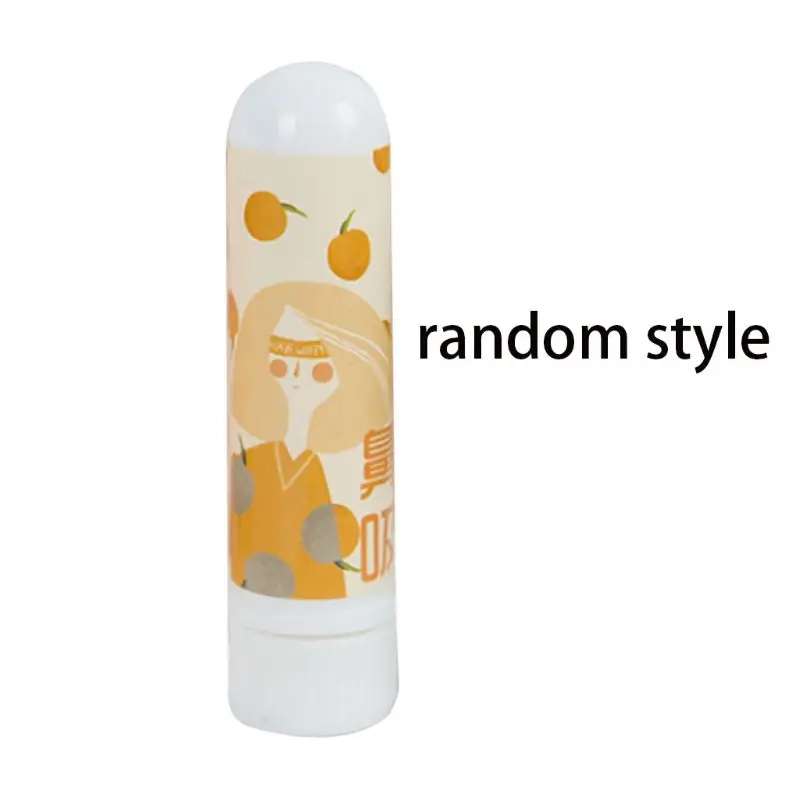 

1PC Creative Summer Nasal Inhaler Stick Cute Cartoon Girl Fruit Printed Smell Prevent Sunstroke Relieve Motion Sickness Aromatic