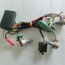 2 полосная гитара с эквалайзером предусилитель цепи для активной/пассативной гитары звукосниматель усилительная цепь с Push pull pot