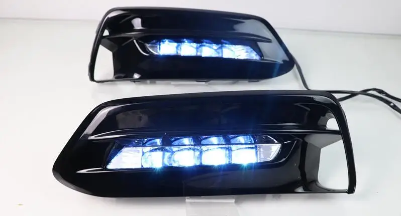 Дневные ходовые огни для Honda Accord 10th светодиодный DRL автомобильный противотуманный фонарь с динамическим поворотным сигналом, стильное реле