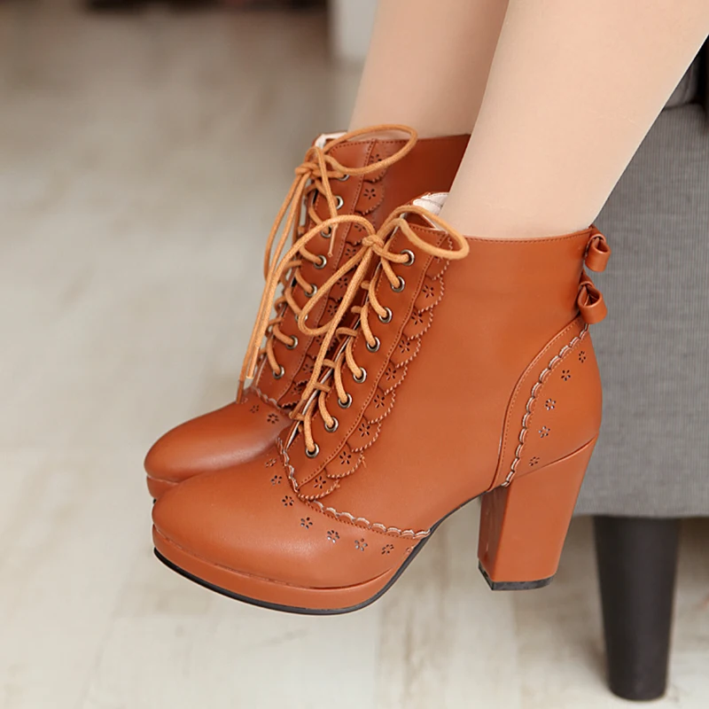 womens round toe ankle boots