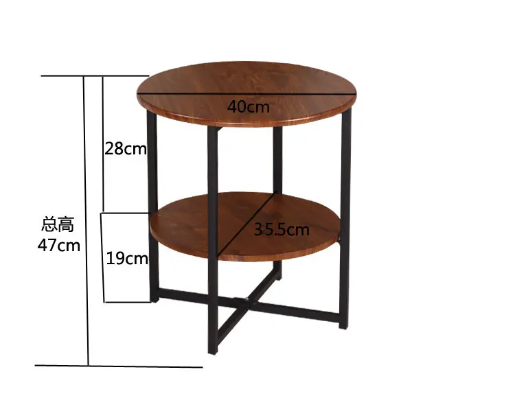 Louis Fashion Coffee Tables Simple Mini Sofa Circular Modern Simple Living Room Telephone Rack