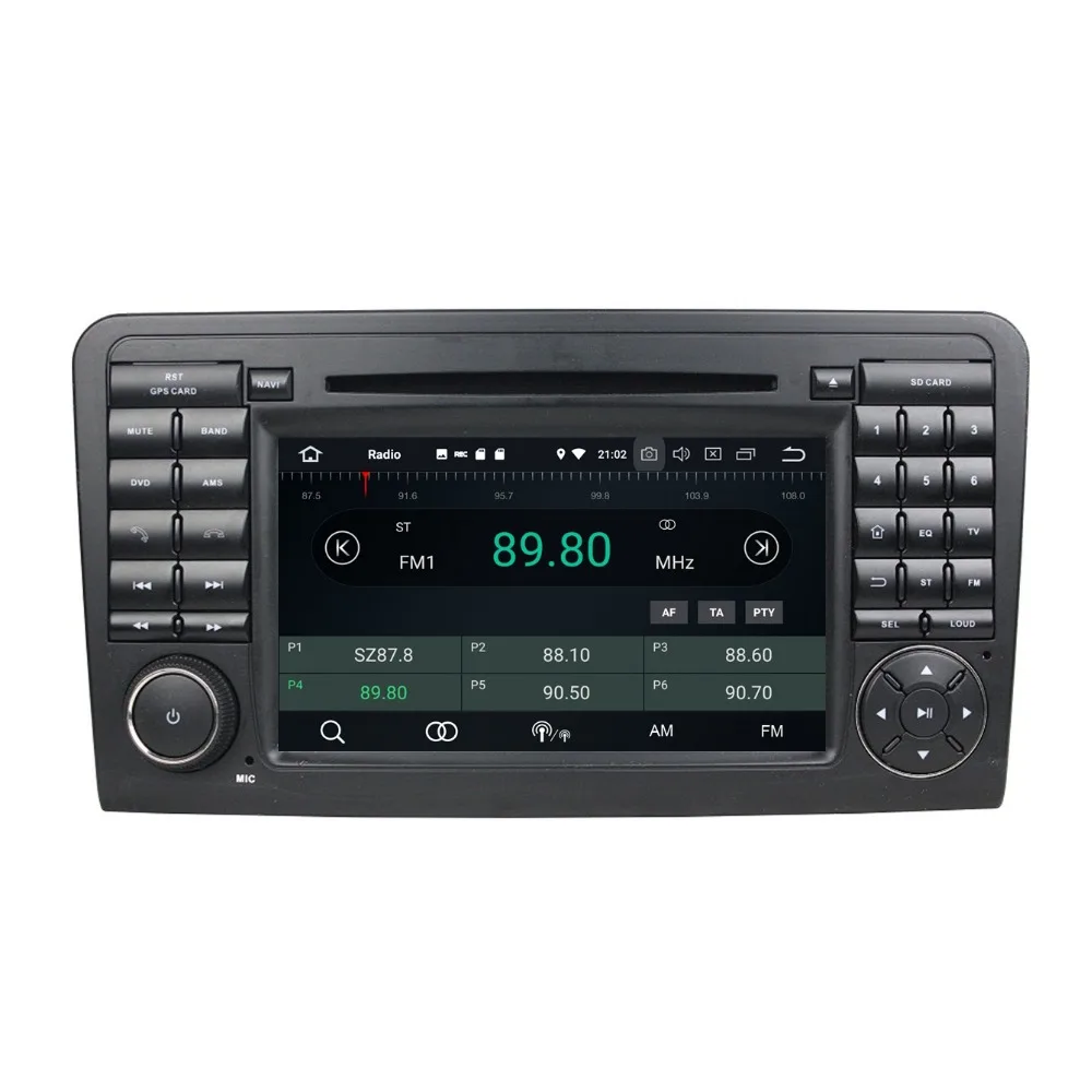 Discount 4GB RAM 32GB ROM Octa Core 2 din 7" Android 8.0 Car Radio DVD Player for Mercedes Benz ML CLASS W164 ML300 ML350 ML450 ML500 4