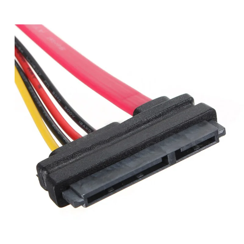 30CM Male to Female SATA Data Power Extension Cable M / F 22P 7 + 15Pin