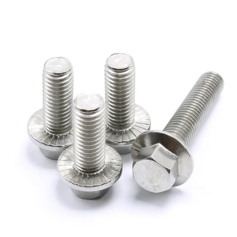25 M8-1.25 x 20mm A2-70 Stainless Hex Flange Bolts