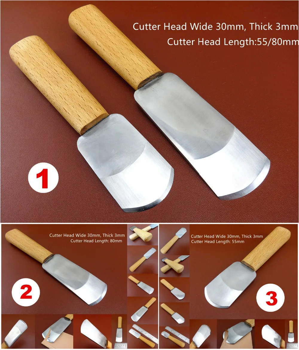 

3kind Leather Craft Swiss Steel Round Point All Purpose Skiver Cutter Knife Tool Edger Creaser Groover Beveler Skiver Punch NEW