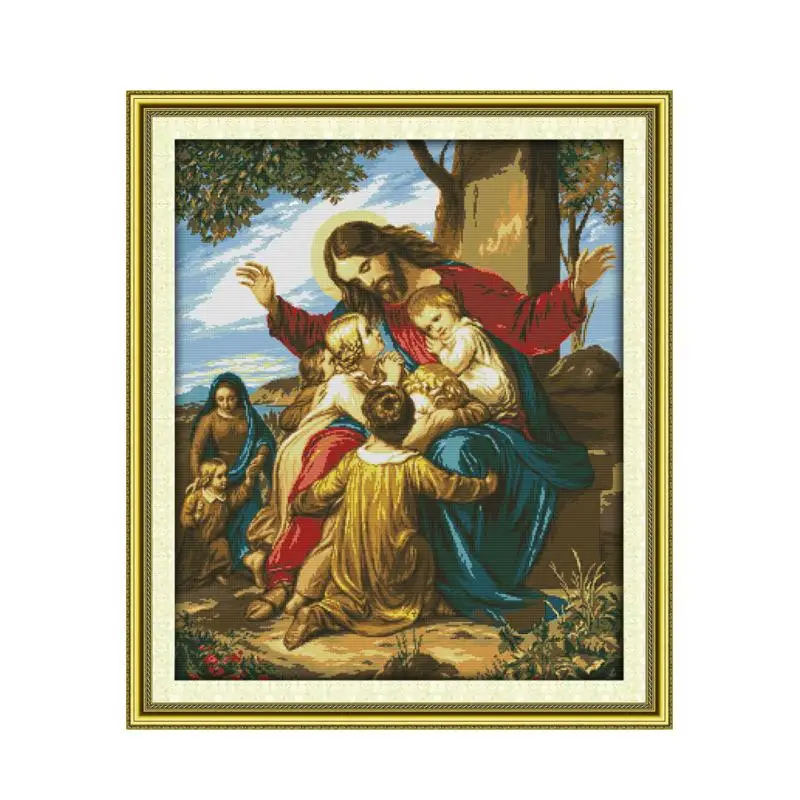 Набор для вышивки крестиком спасательный Иисус 11CT 14CT|cross stitch kits|14ct cross kitsstitching kit |