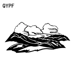 QYPF 17,8 см * 8,4 см пустое облака и туман объемного горы винил автомобиля Стикеры нежный Окно Наклейка C18-0355