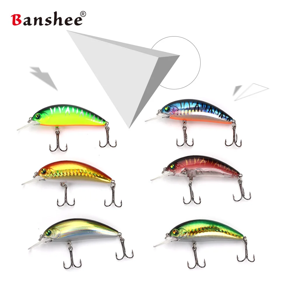 Banshee 6 шт./лот 65 мм 10 г GO CM003 небольшая плавающая рыболовная приманка для окуня