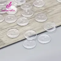 Lucia Crafts 9/12.5/15/20mm Transparent Resin Buttons DIY Shirt Button Garment Sewing  Accessories E0410 1