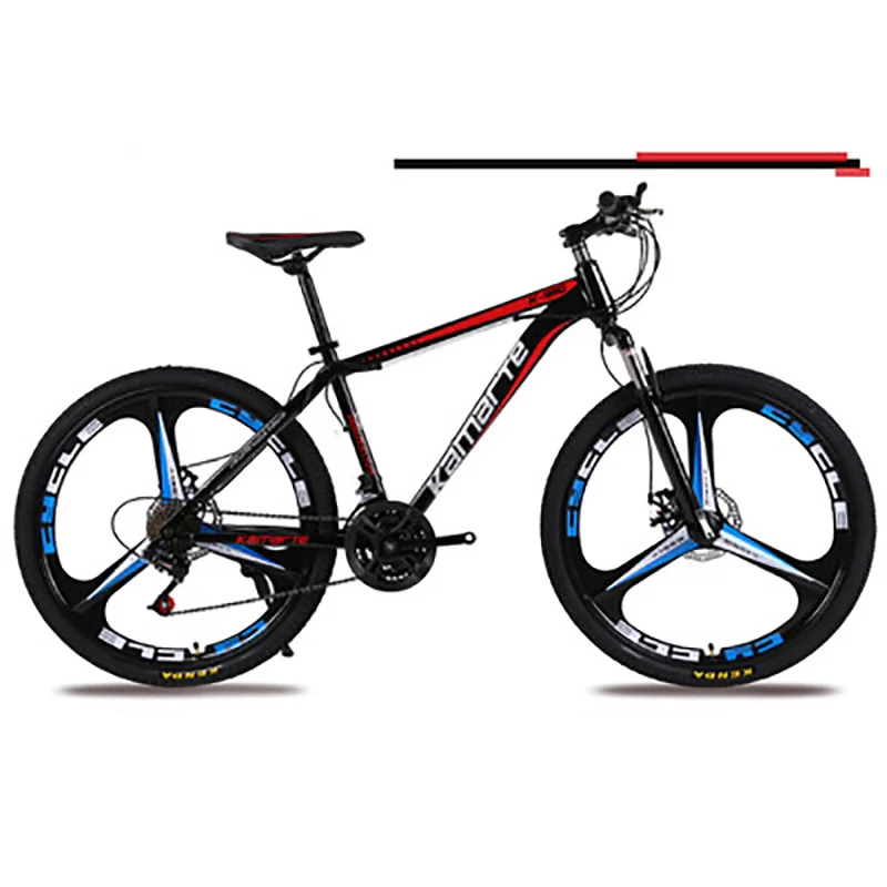 Горный велосипед с переменной скоростью, 24 дюйма, амортизация 21 скорости, подарок, акция, студенческий велосипед - Цвет: Black 3 knife