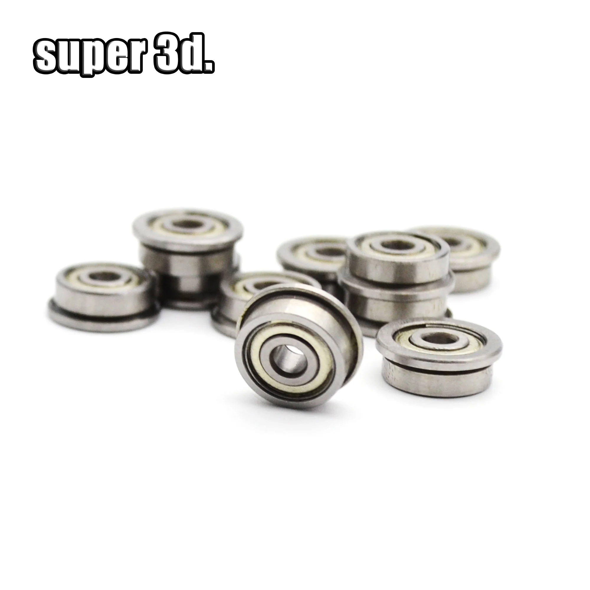 

10pcs F623ZZ flange bushing ball bearings F623ZZ 3*10*4 mm F623ZZ