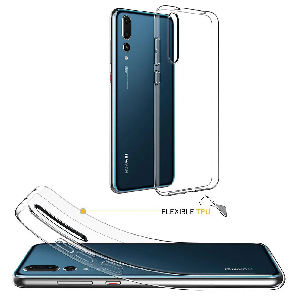 

For Huawei P20 P30 Pro Lite Mate 20 Pro Protective Case Soft TPU Transparent Silicone Full Cover For Honor 8 8X Max 10 Lite 9