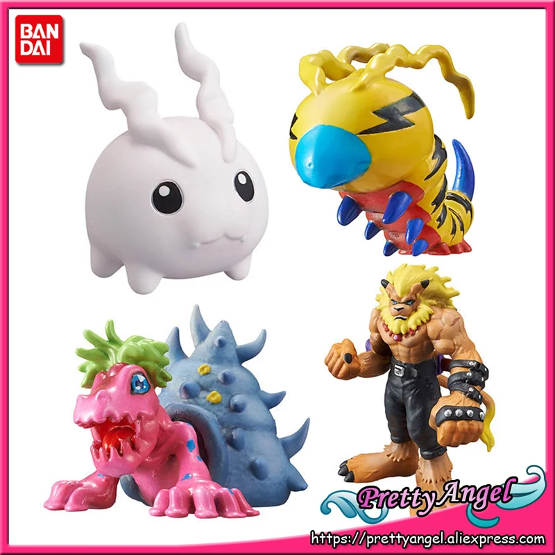 PrettyAngel-Подлинная Bandai Digimon Digital Monster Capsule Mascot коллекция Ver. 8,0 мини-фигурка из 4 шт