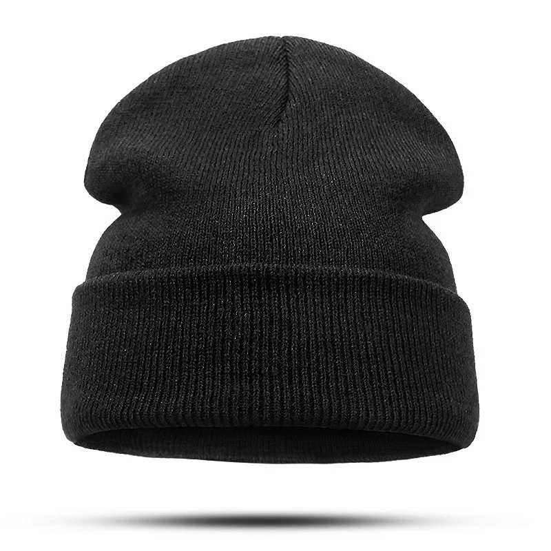 Брендовая зимняя шапка для мужчин Skullies Beanies Женская модная теплая шапка унисекс эластичные трикотажные лыжные шапочки сохраняющие тепло шапки с черепом - Цвет: D