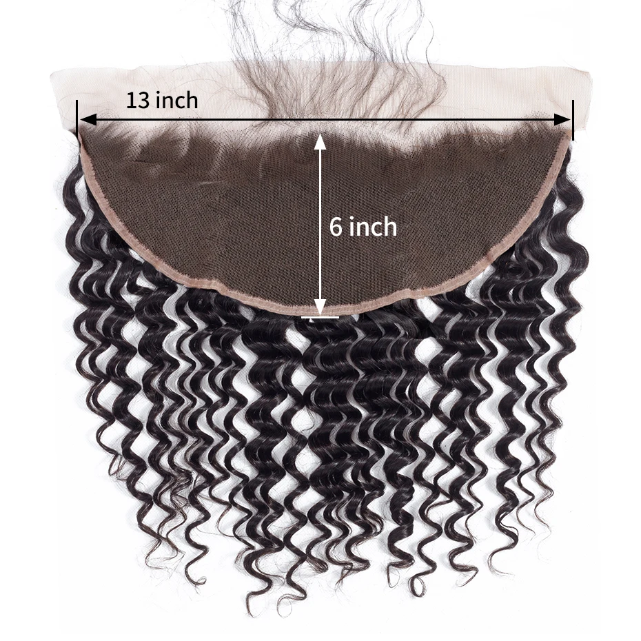 

Gabrielle 13x6 Lace Frontal Pre Plucked Hairline with Baby Hair Brazilian Deep Wave Human Hair Frontal Remy Hair Extensions