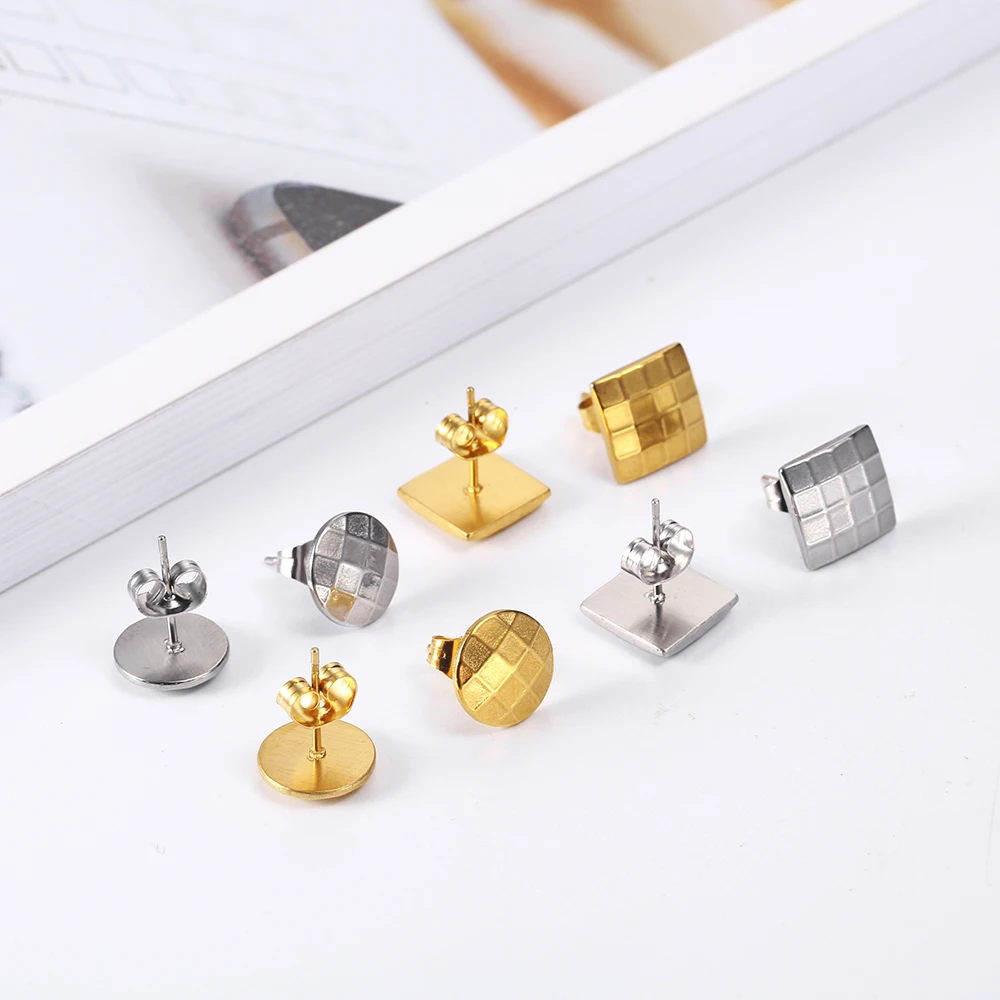 

OUFEI Stud Earrings For Women Jewelry Accessories Charm Stainless Steel Jewelry Woman Vogue 2019 Bohemian Wholesale Lots Bulk
