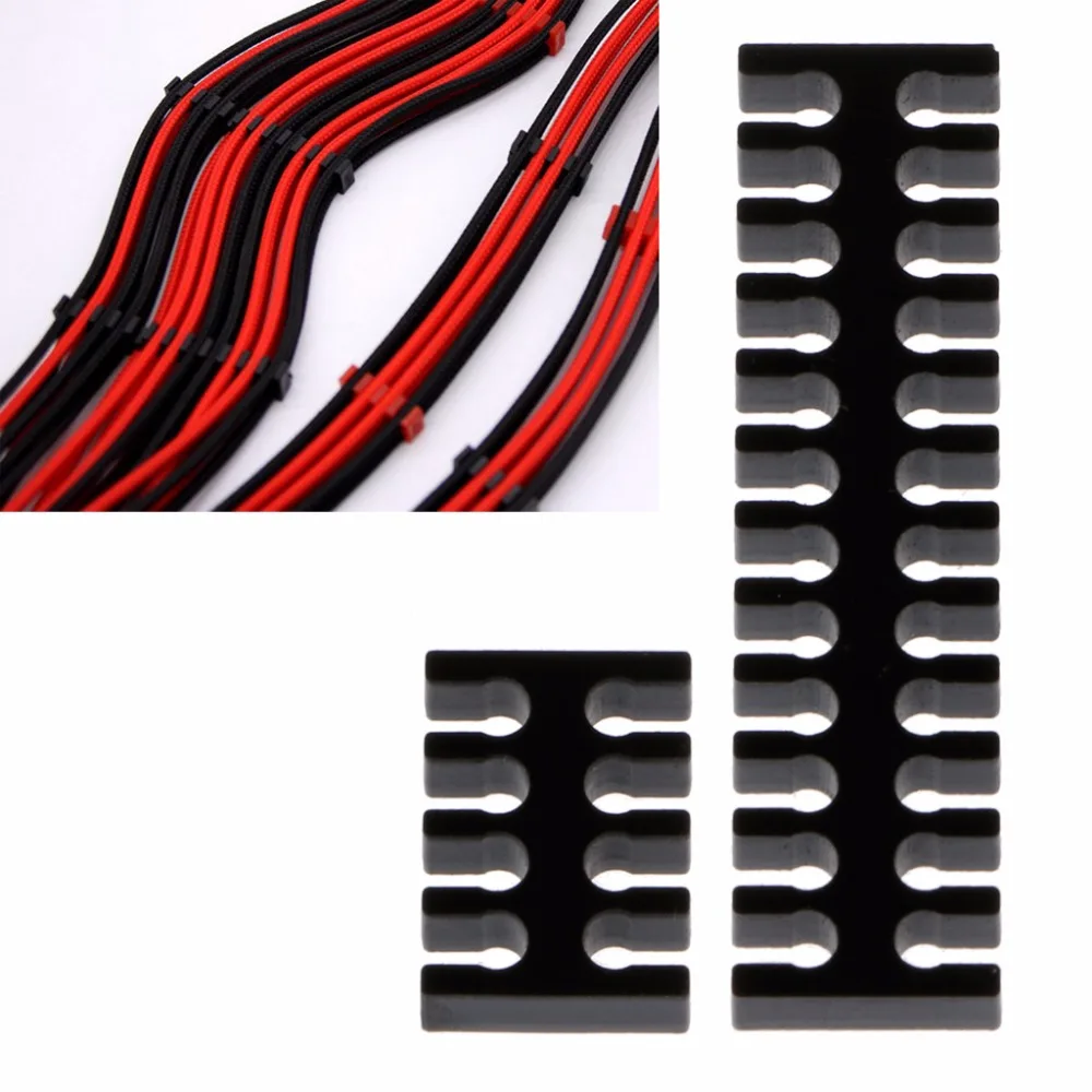 1Pc Arcylic Cable Comb Cable Clamp Clip for 8pin 24pin no sleeving OD 2 5 3 2
